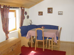 Wohnbereich im Appartement 4